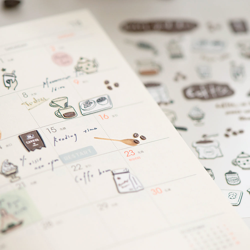 Coffee Pop-Up Stickers