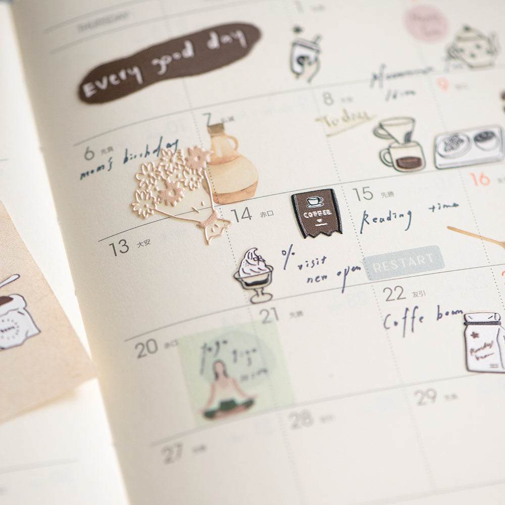 Coffee Pop-Up Stickers