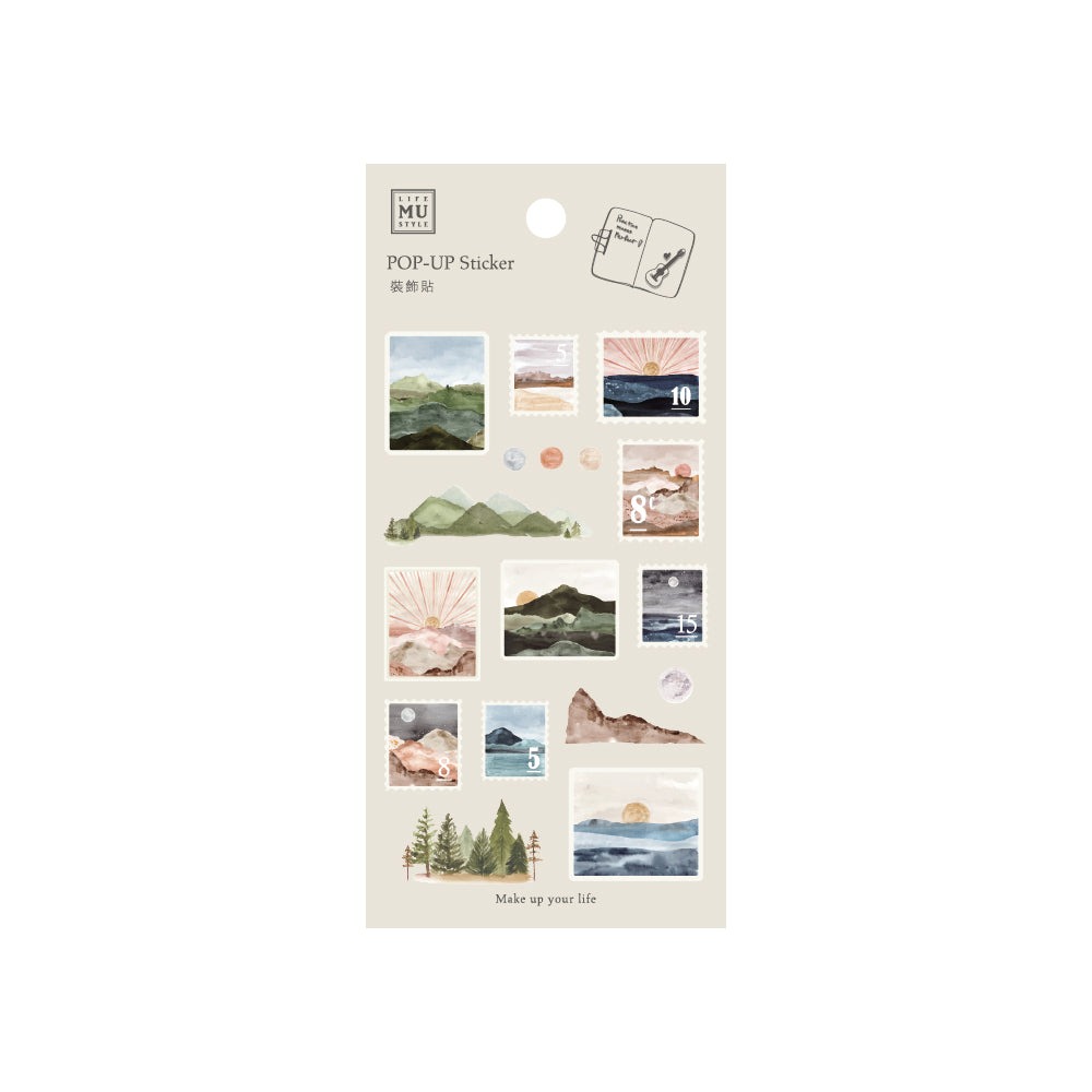 Travel Postcards Pop-Up Stickers