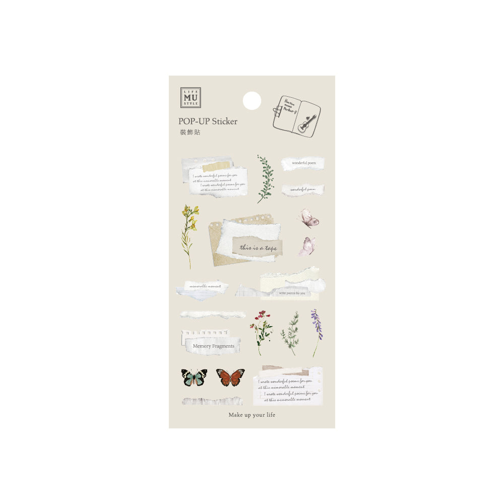 Romantic Notes Pop-Up Stickers