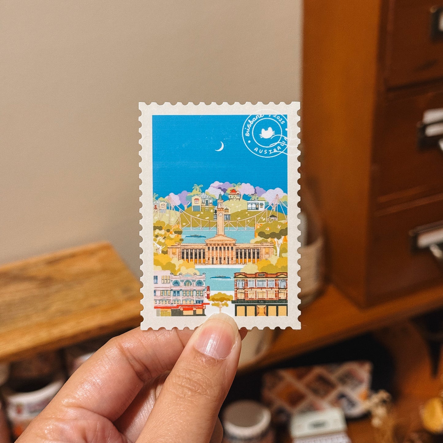 Brisbane Memory Stamp Sticker