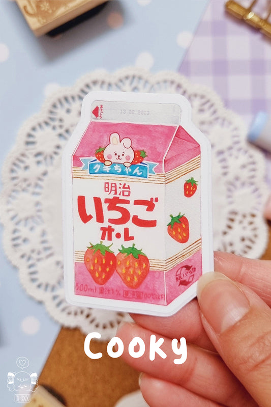 BT21 x Asian Snacks Die Cut Stickers - Cooky