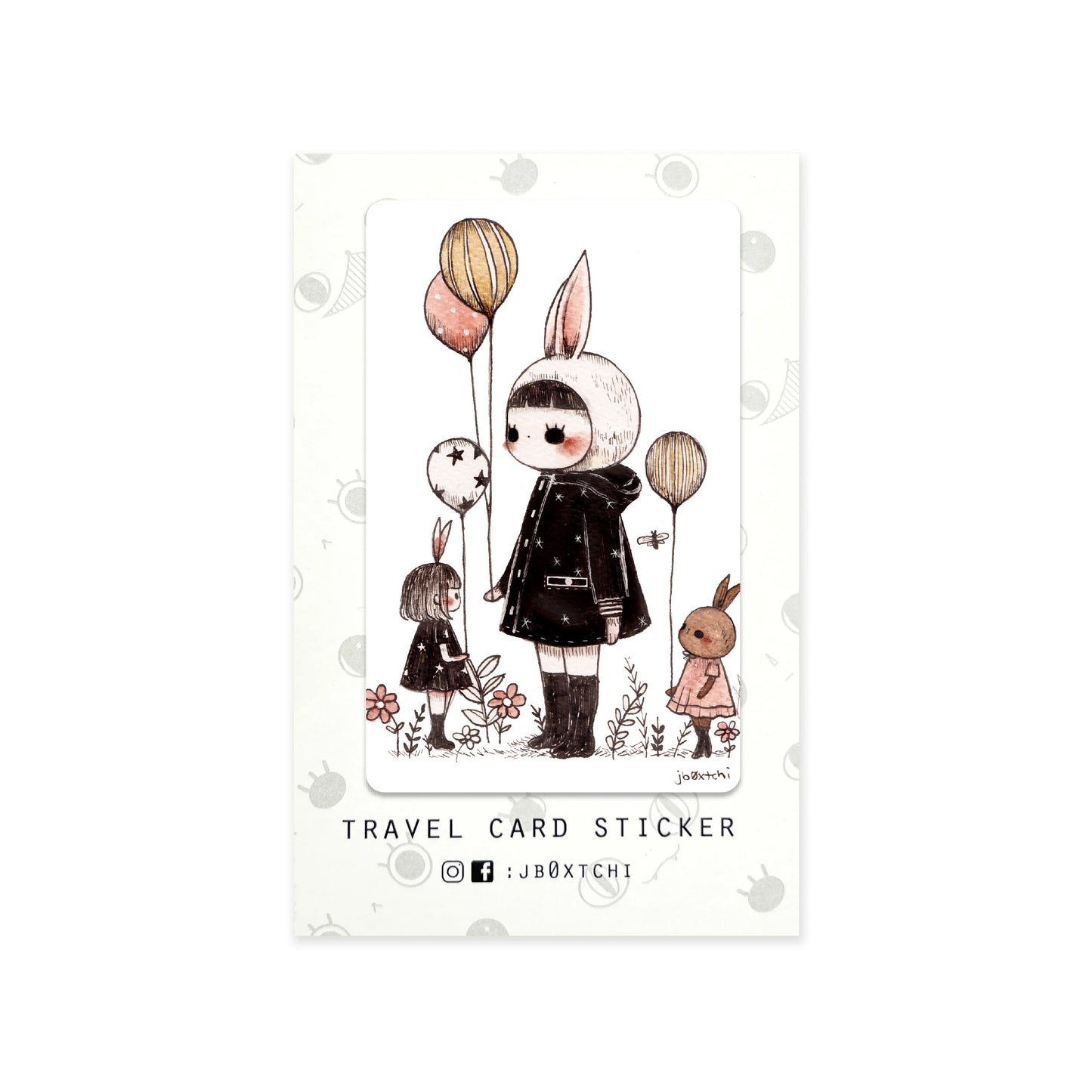 Balloons Travel Card Sticker