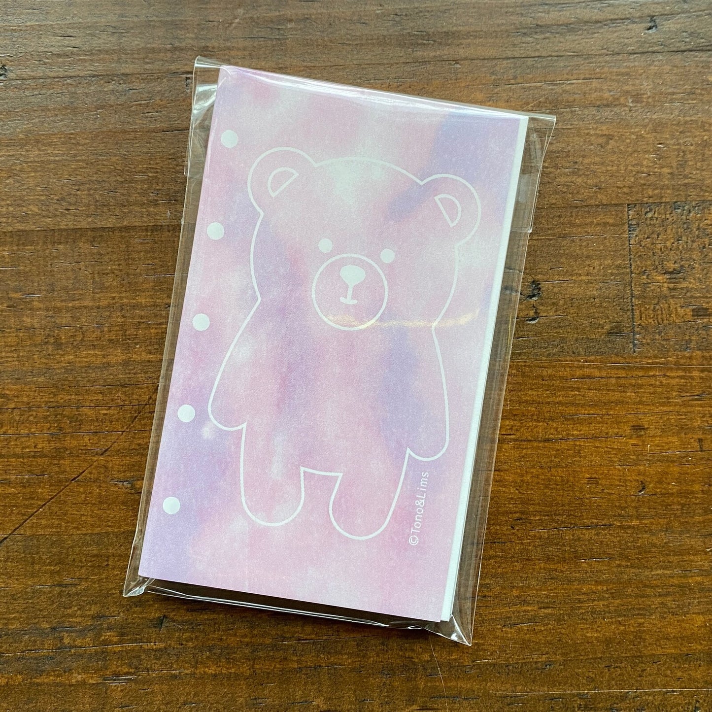 Bear Card Ink Swatch Paper - M5 Organiser Refill