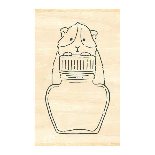 Guinea Pig Aibo Ink Bottle Stamp