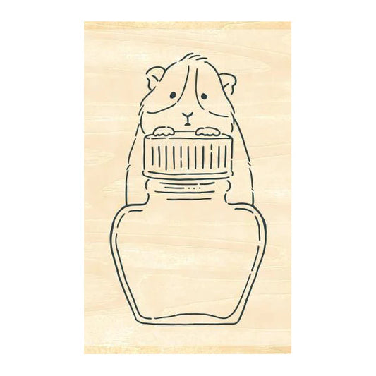 Guinea Pig Aibo Ink Bottle Stamp