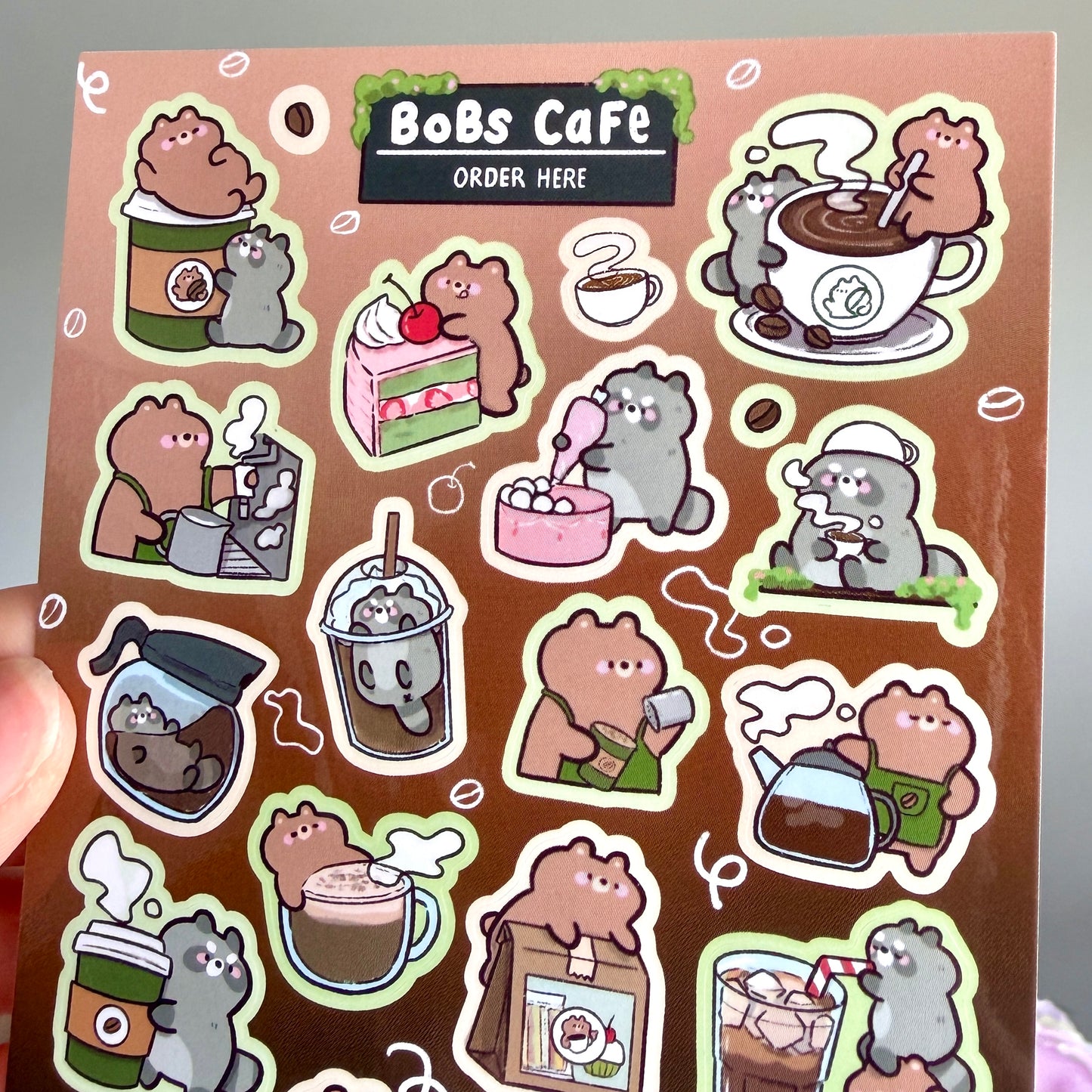 Bob's Cafe Sticker Sheet