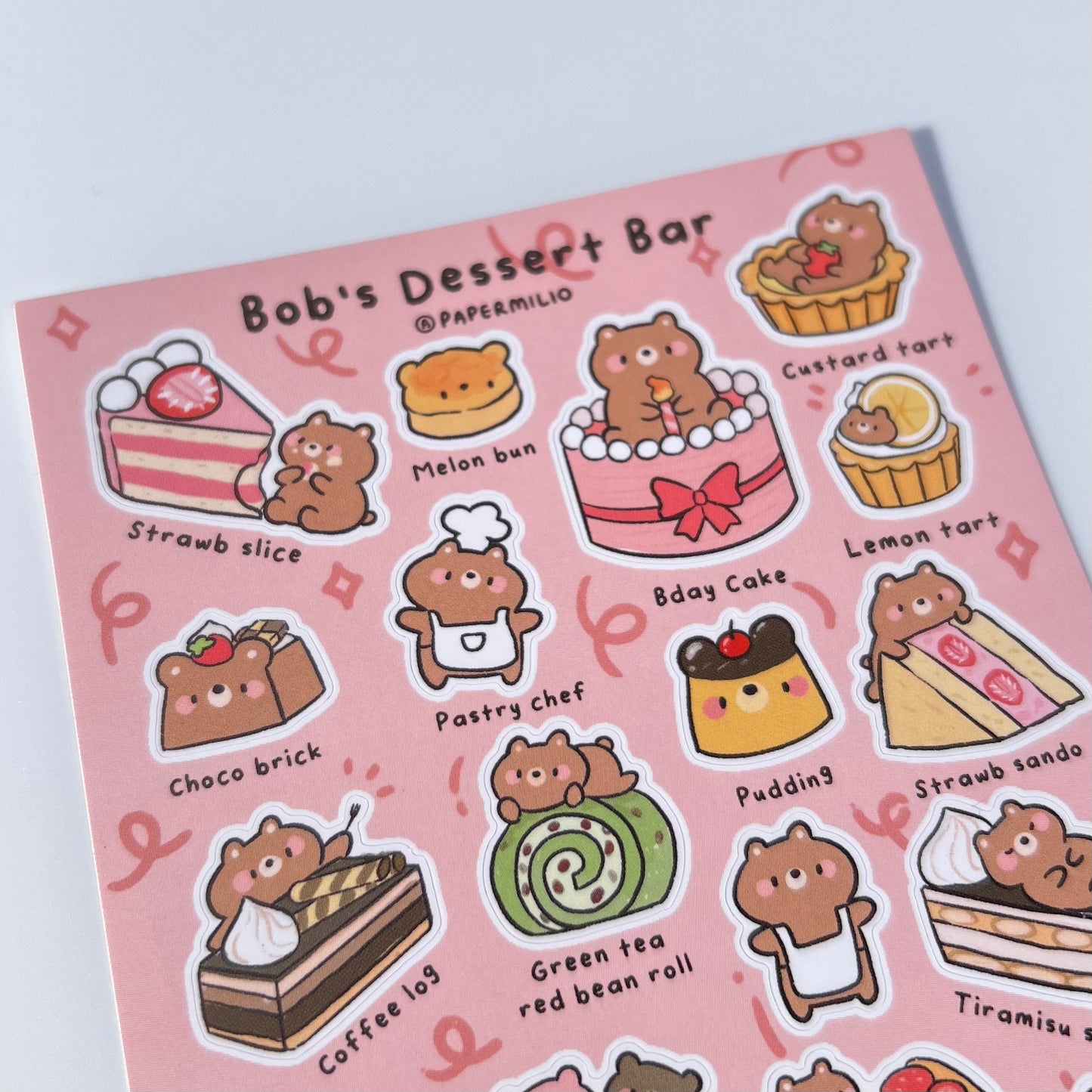 Bob's Dessert Bar Sticker Sheet