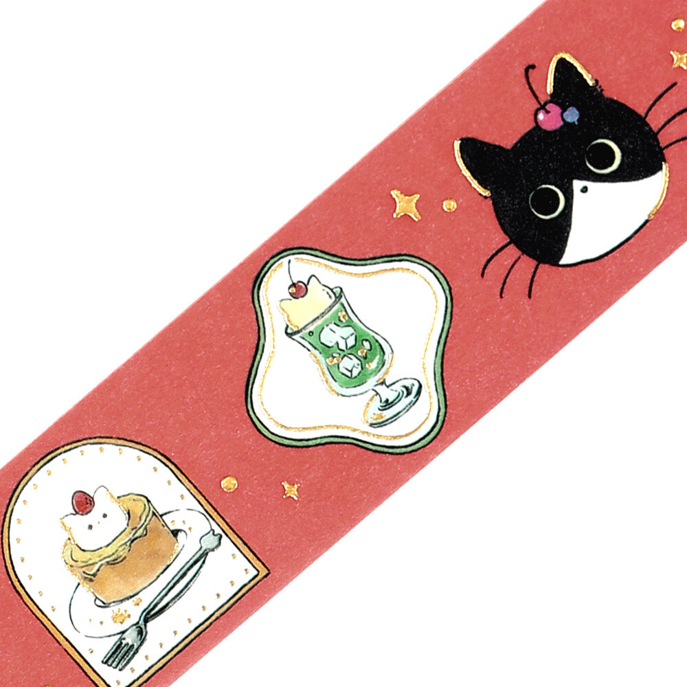 Cafe Kuroneko Foil-stamped Washi Tape - Frame