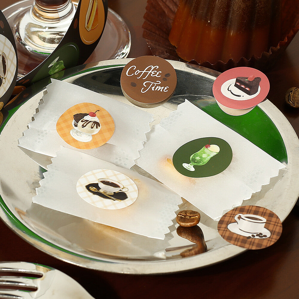 Kiss Cut Sticker Roll - Cafe a La Mode