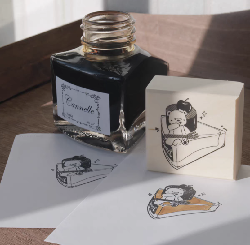 Teddy Cake Ink Stamp