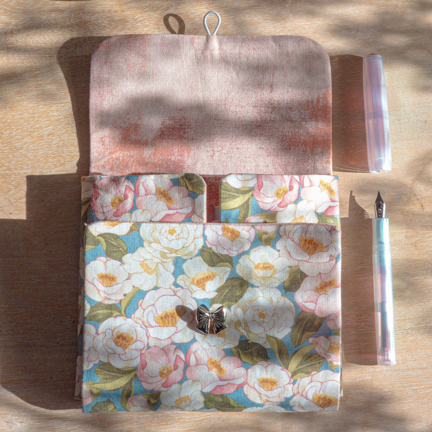 Handmade Camellia Grove Mini Pen Wrap