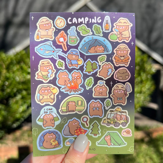 Camping Sticker Sheet