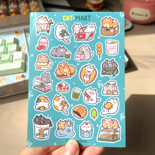 Cat-Mart Sticker Sheet