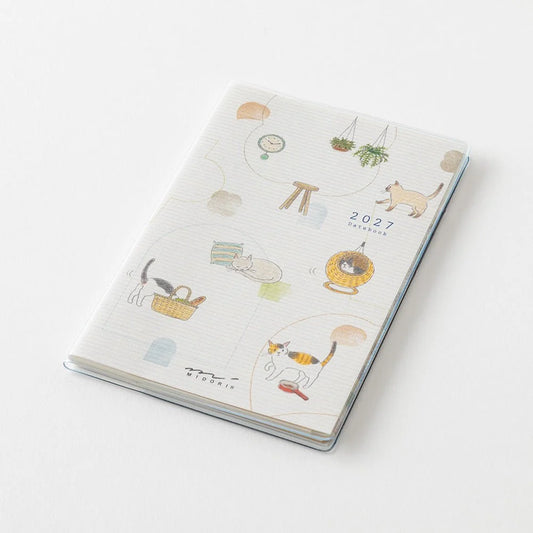 Midori Pocket Diary 2027 Mini - Cat