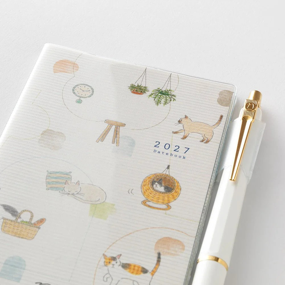 Midori Pocket Diary 2027 Mini - Cat