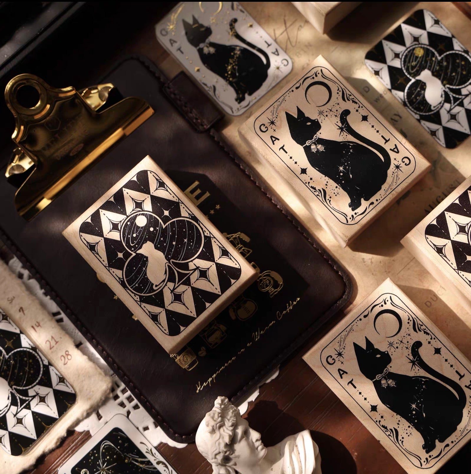 Cat Spade Wooden Stamp