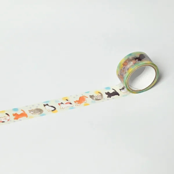 Cats & Polka Dots Clear Masking Tape