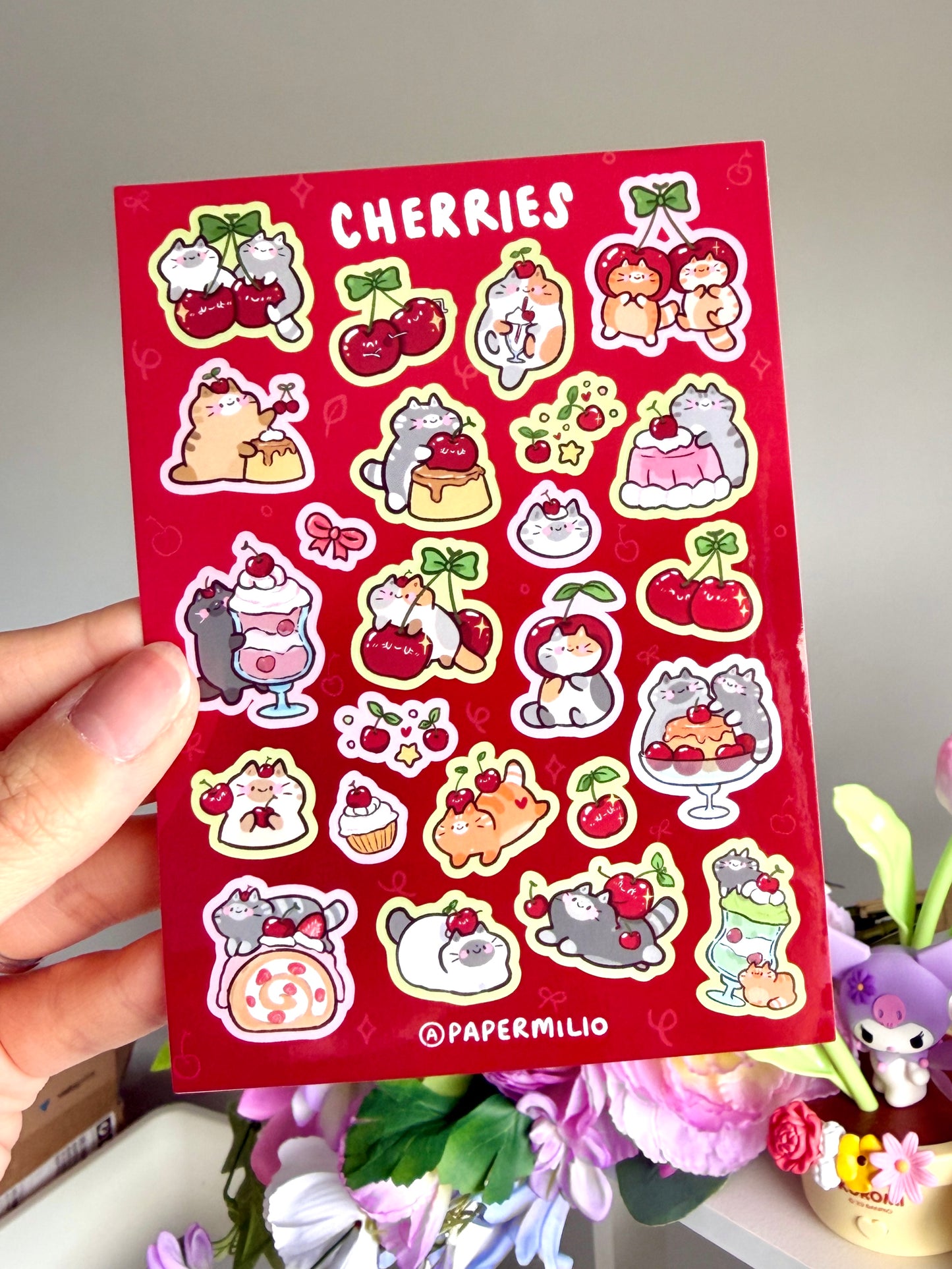 Cherries Sticker Sheet – Soe & Soe