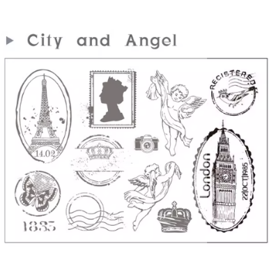 City And Angel Clear Stamp