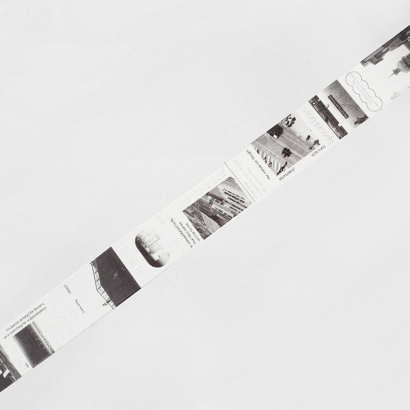 City Colour Silver Foil-stamped Washi Tape  - Gray