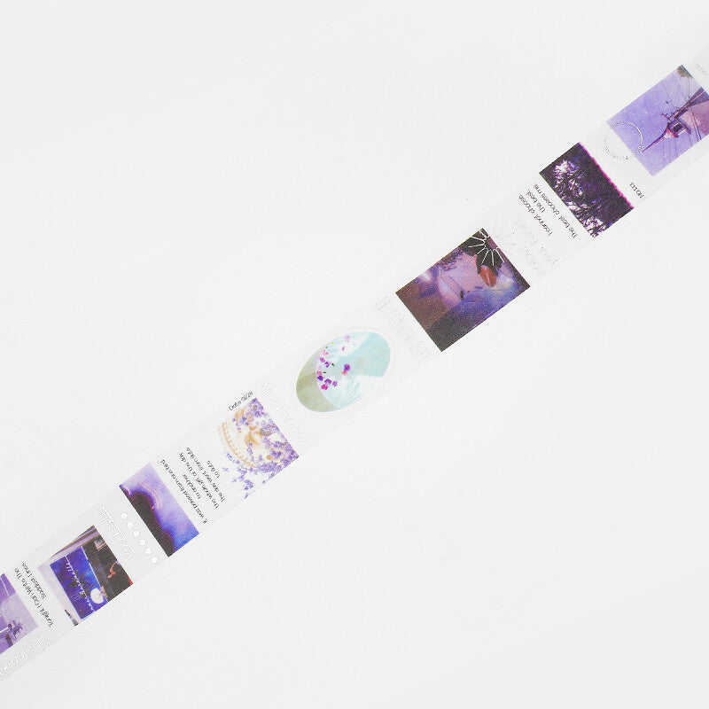 City Colour Silver Foil-stamped Washi Tape  - Purple