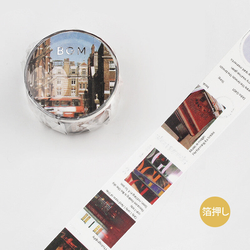 City Colour Silver Foil-stamped Washi Tape  - Red