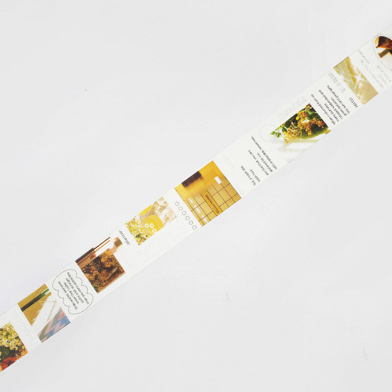 City Colour Silver Foil-stamped Washi Tape  - Yellow
