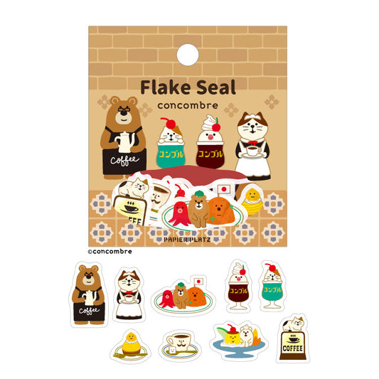 Concombre Flake Seal - Coffee