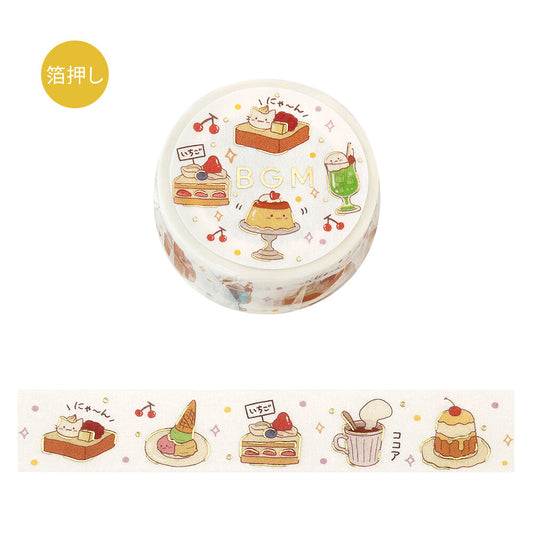 Coffee Time Foil-stamped Washi Tape