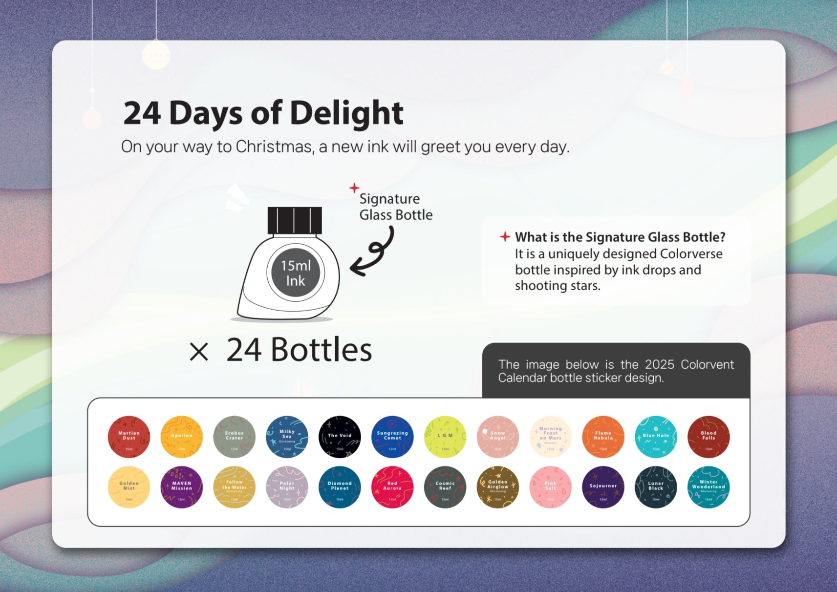 Limited Edition - Colorvent Calendar 2026