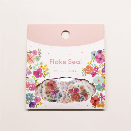 Colourful Flower Flake Seal - Satohom x Papier Platz