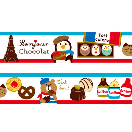 Concombre Washi Tape Bonjour Chocolat