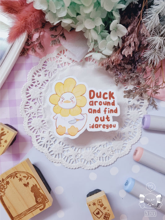 Duck Around and Find Out Die-Cut Sticker