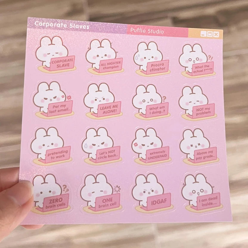 Corporate Army Sticker Sheet