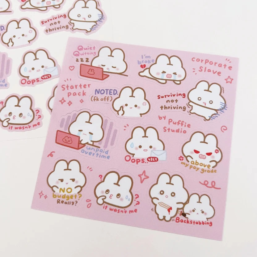 Corporate Slave [Starter Pack] Sticker Sheet