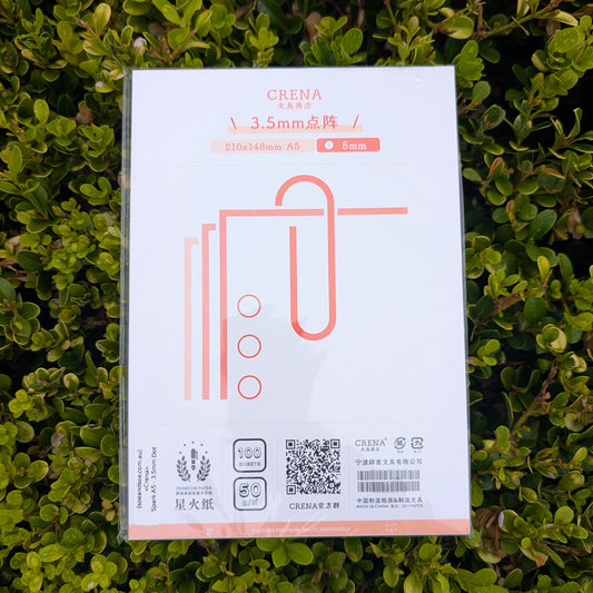 Crena Spark Organisers Refill 3.5mm Dot - A5