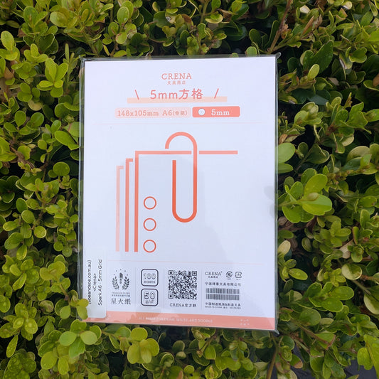 Crena Spark Organisers Refill 5mm Grid - A6