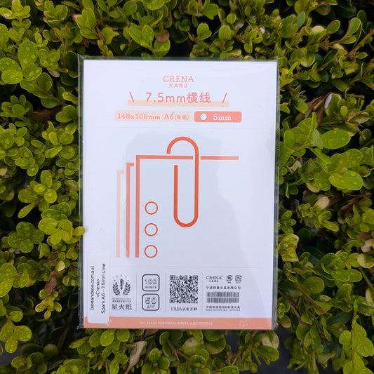 Crena Spark Organisers Refill 7.5 mm Line - A6