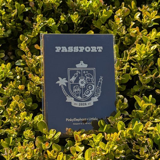 Crena x Piny Elephant x Littlelu - Passport Insert- Cream Lightning Thick Retro 90gsm