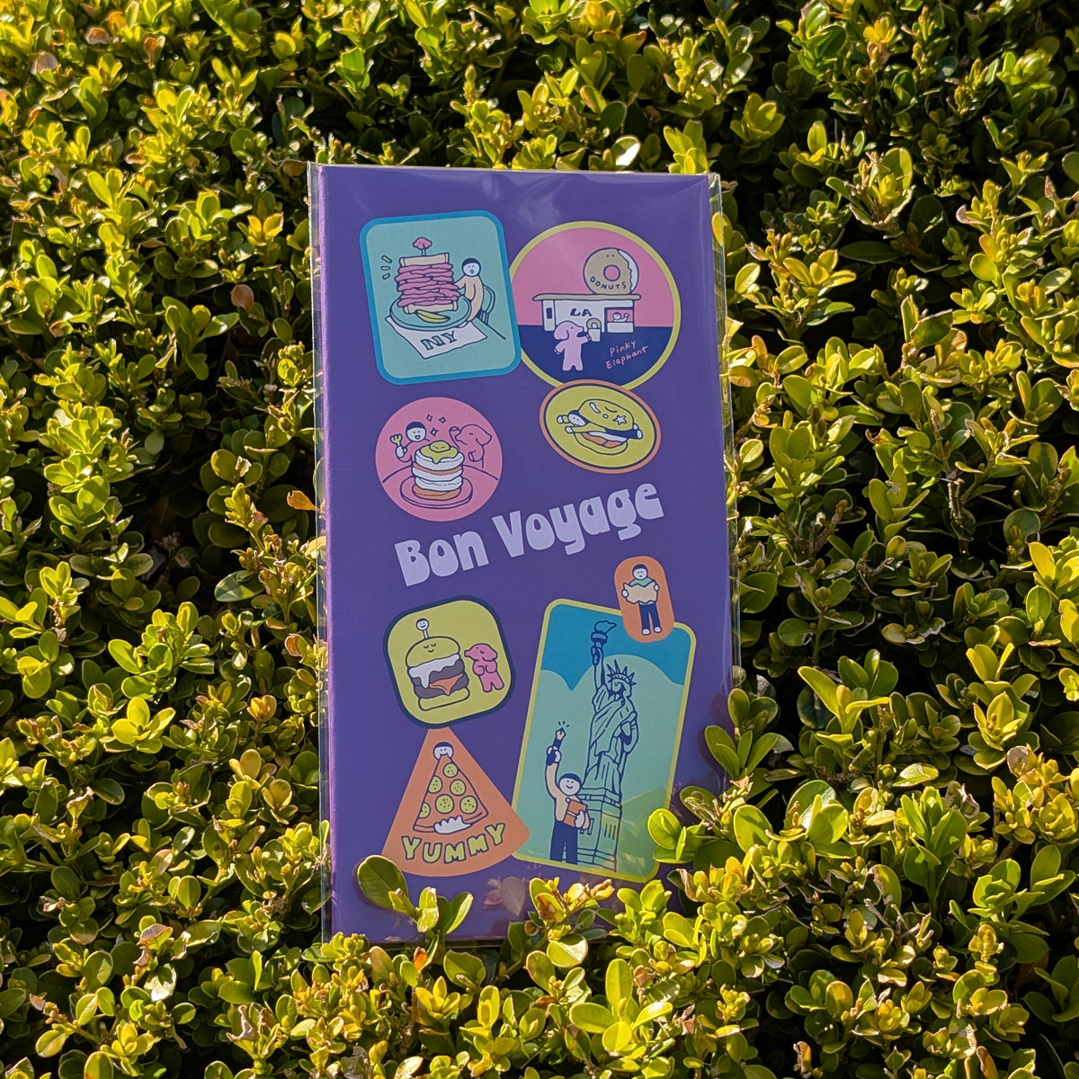 Crena x Littlelu Bon Voyage TN Regular Purple Notebook - Blank