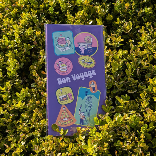 Crena x Littlelu Bon Voyage TN Regular Purple Notebook - Blank