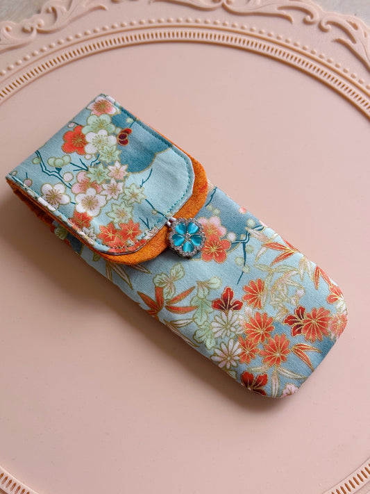 Handmade 3 Slot Momiji Pen Case