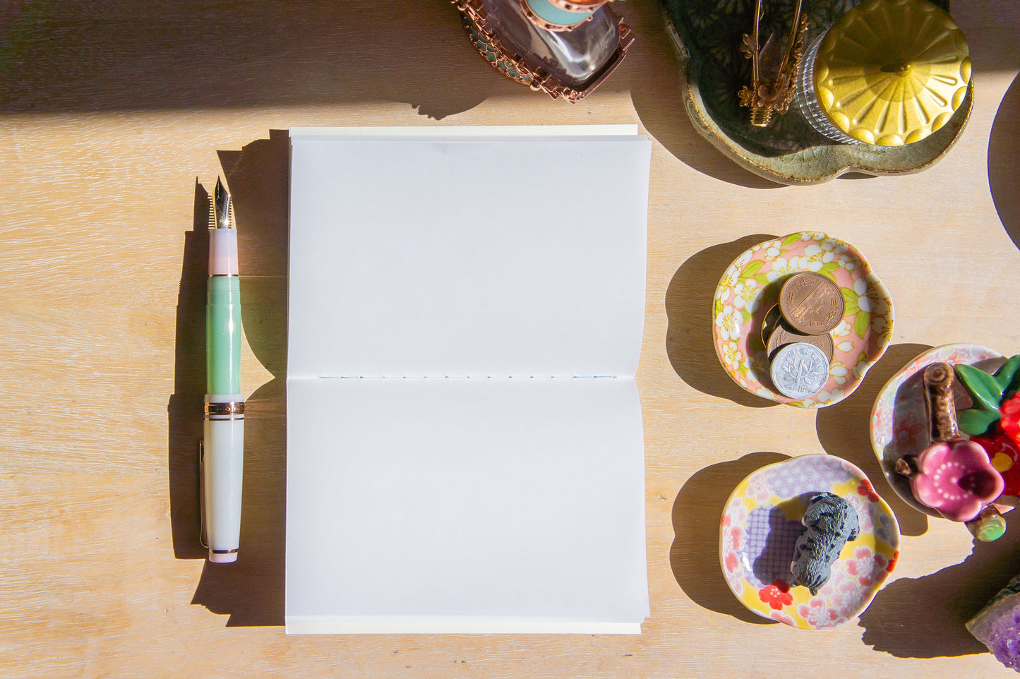 Crena Silk Tulle TN Passport Size Notebook - Blank