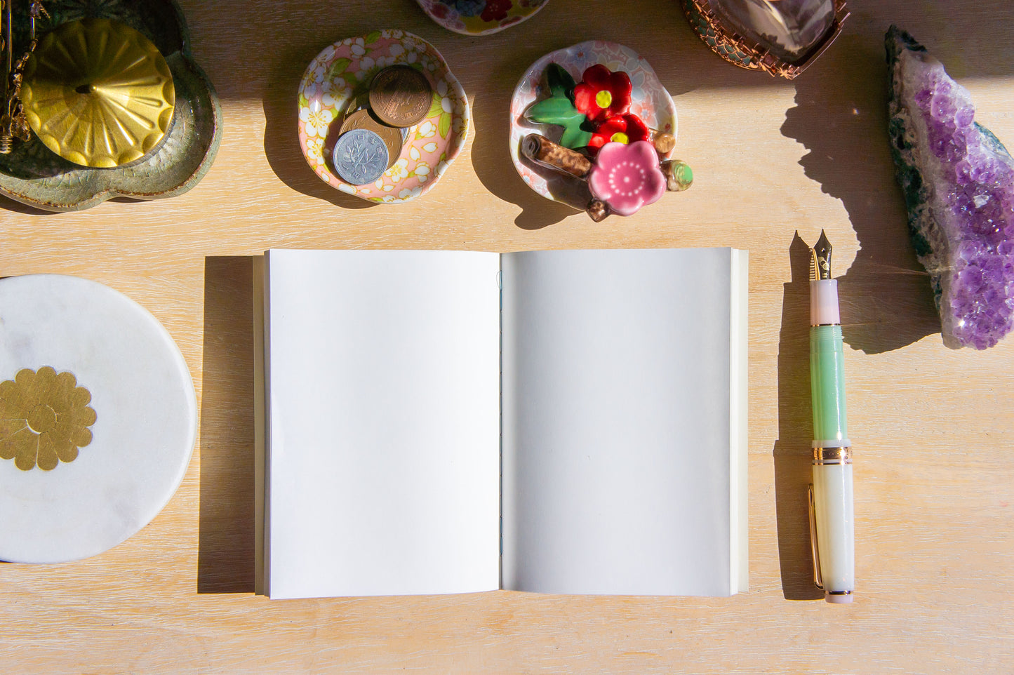 Crena Silk Tulle TN Passport Size Notebook - Blank