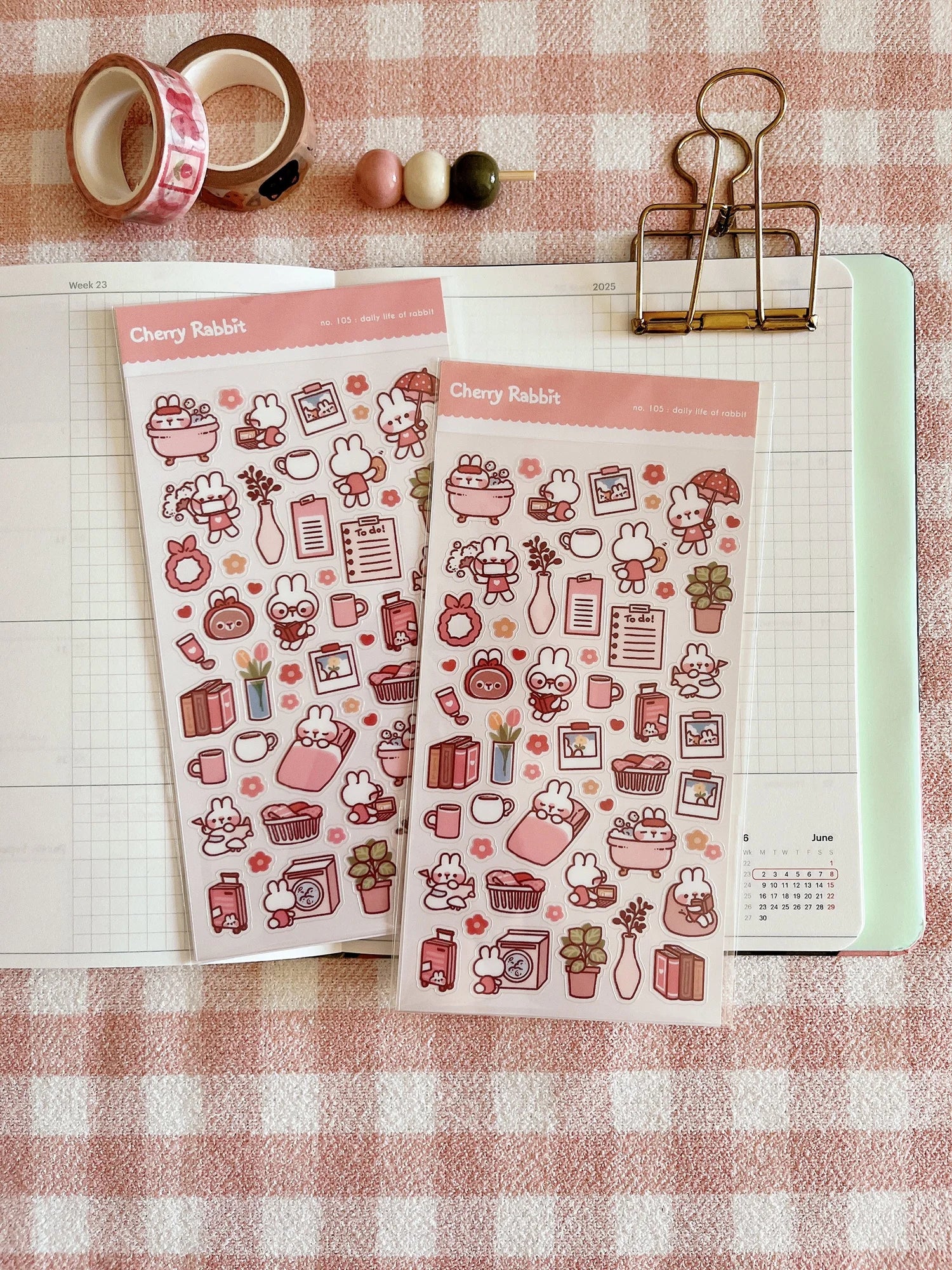 Daily Life of Rabbit: Sticker Sheet