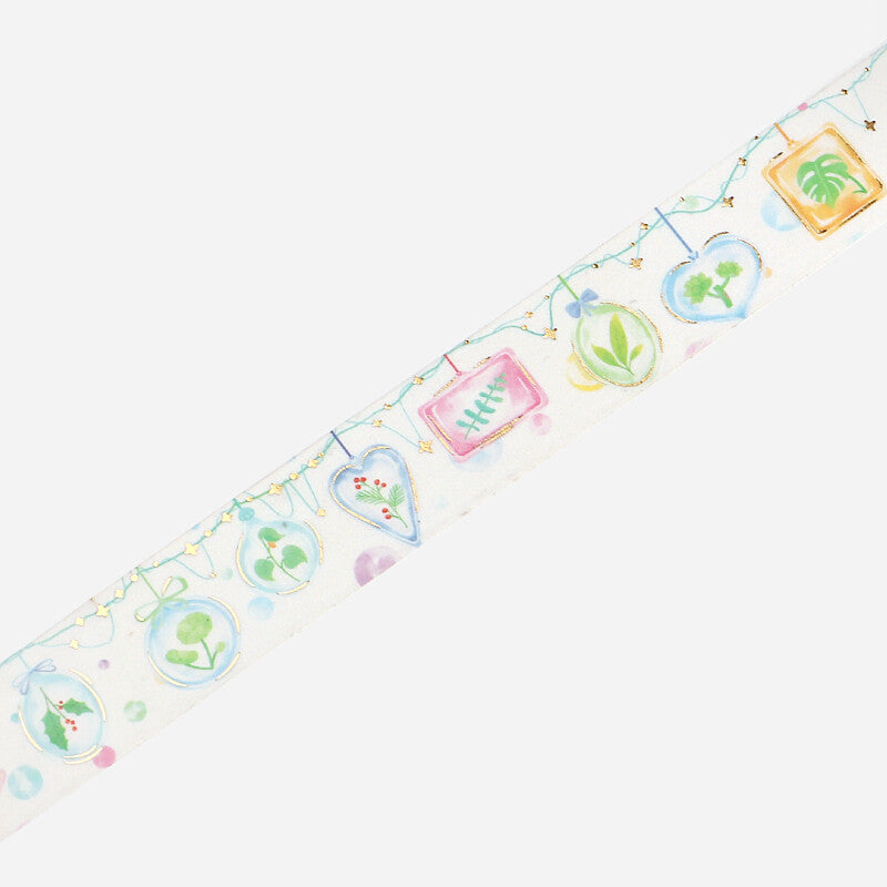 Decoration Foil-stamped Washi Tape - House Plant