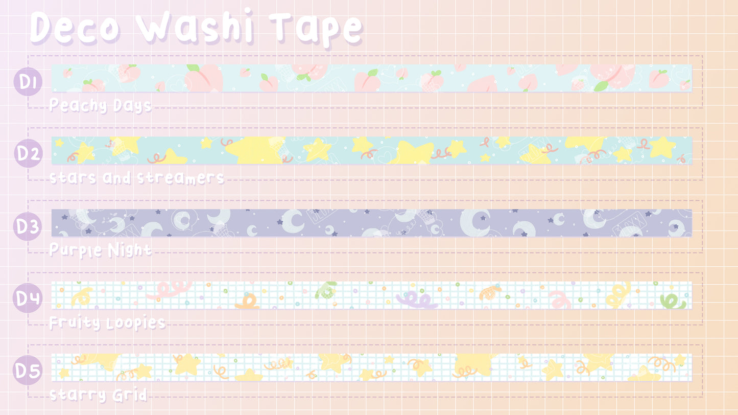 Starry Grid Deco Washi Tape