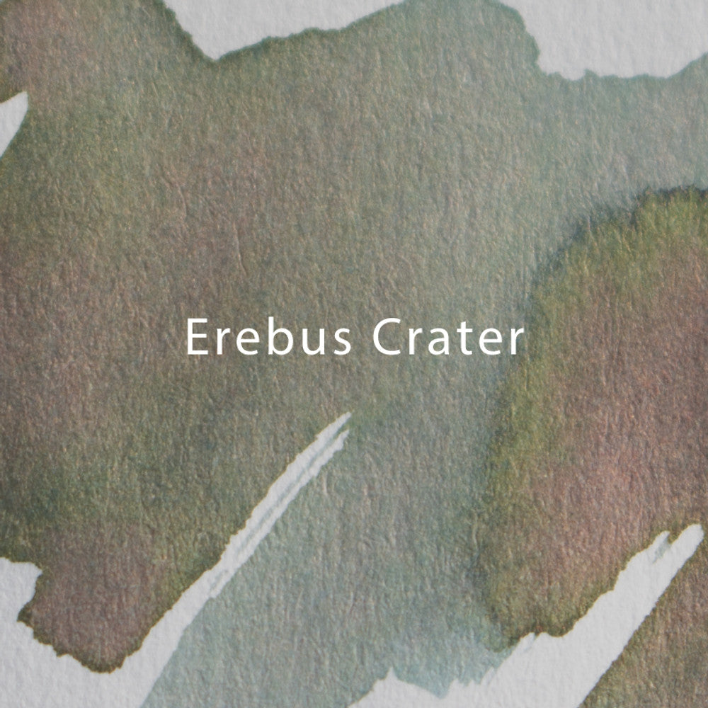 Close-up ink swatch of Erebus Crater ink