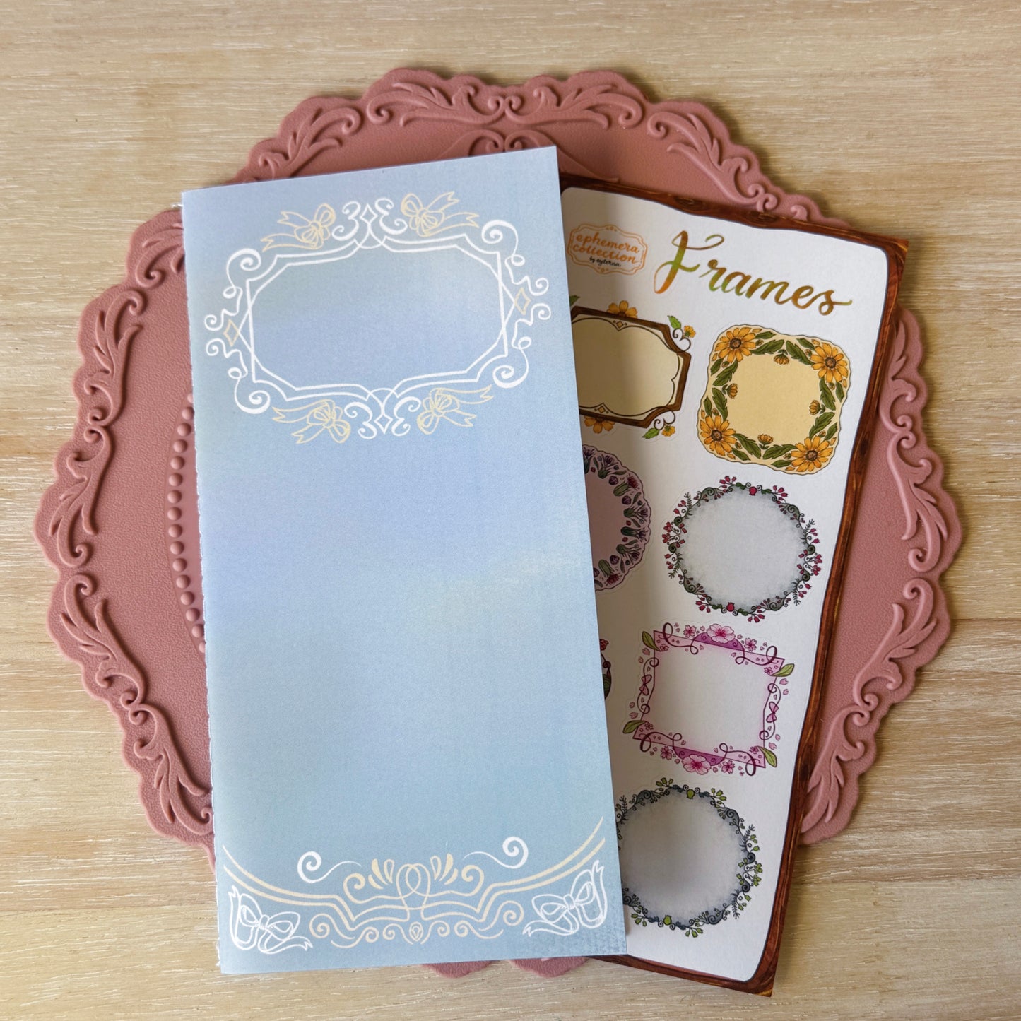 Sky Frame Sticker Release Book with Sticker Sheet